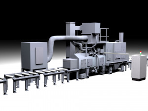 shot blasting mashine 3D 모델