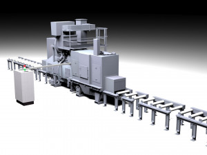 shot blasting mashine 3D 모델