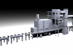shot blasting mashine 3D 모델