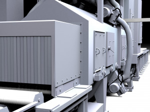 shot blasting mashine 3D 모델