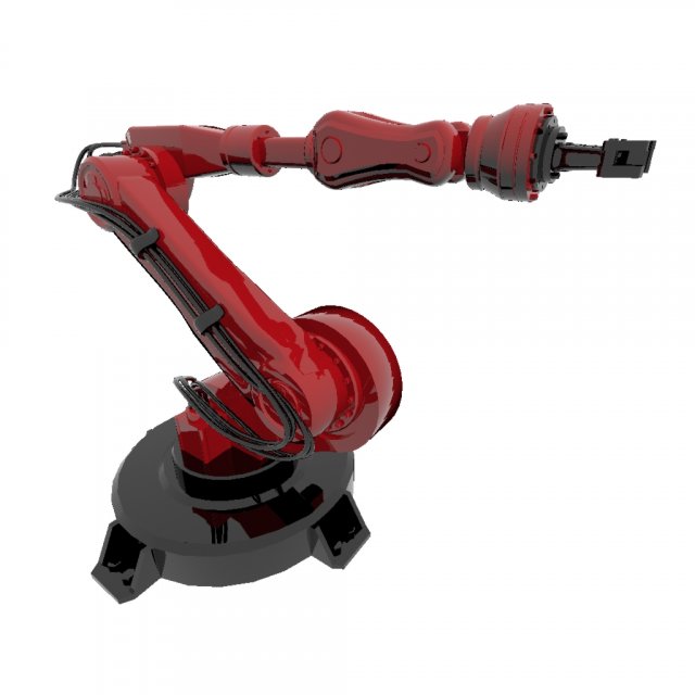 industrial robot 3D Модель .c4d .max .obj .3ds .fbx .stl .blend 
