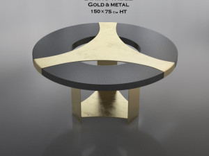 halley dining table 3D Model