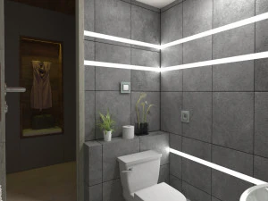 nice wc interior 3D Model