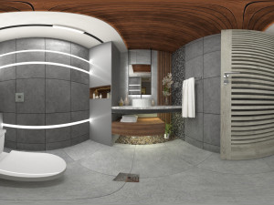 wc interior 01 3D Model