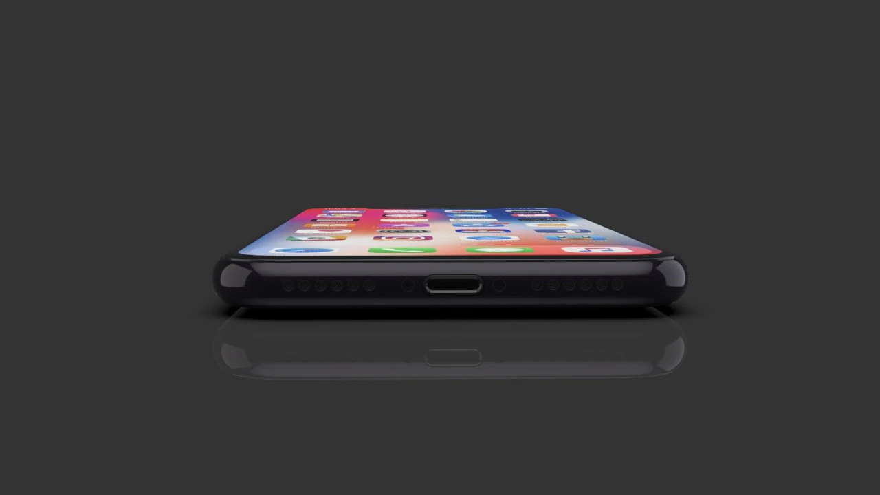 nurbs apple iphone x 3D Model .c4d .max .obj .3ds .fbx .stl .blend 