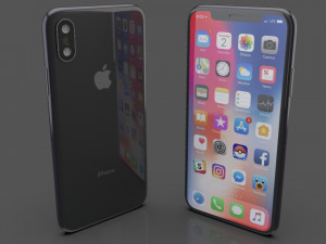 nurbs apple iphone x 3D Модель
