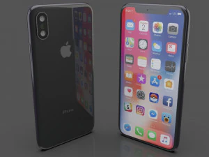 nurbs apple iphone x 3D Model