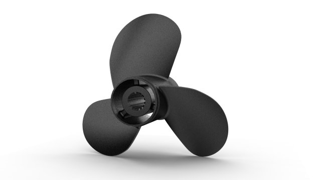 nurbs outboard propeller 3D Model .c4d .max .obj .3ds .fbx .stl .blend 