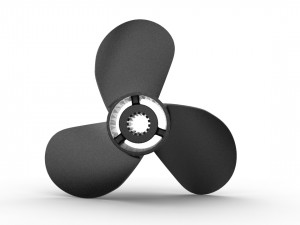 nurbs outboard propeller 3D Model