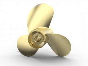 nurbs outboard propeller 3D Model