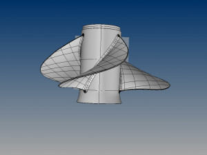 nurbs outboard propeller 3D Model