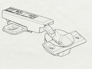 nurbs overlay hinge 3D Model