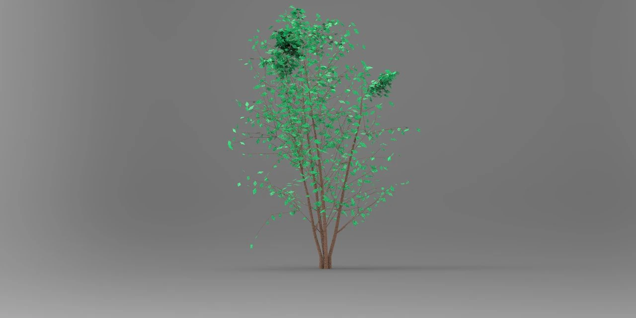 nurbs low poly tree 3D Model .c4d .max .obj .3ds .fbx .stl .blend 