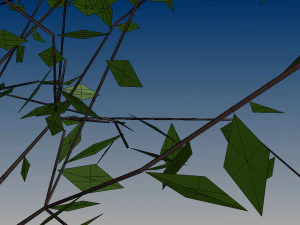 nurbs low poly tree 3D Model