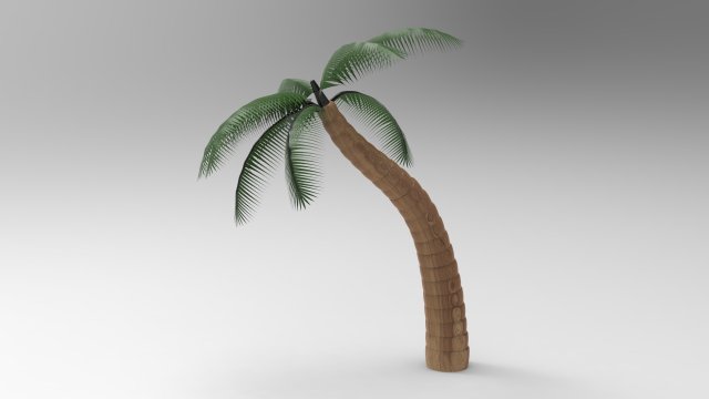 nurbs palm tree 3D 모델 .c4d .max .obj .3ds .fbx .stl .blend 