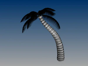 nurbs palm tree 3D Model