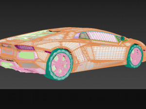 nurbs aventador lp700-4 3D Model