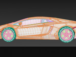 nurbs aventador lp700-4 3D Model