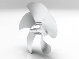 nurbs 5 blade propeller of azipod 3D Model