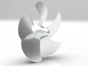 nurbs 5 blade propeller of azipod 3D Model