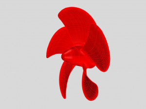 nurbs 5 blade propeller of azipod 3D Model