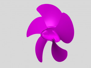 nurbs 5 blade propeller of azipod 3D Model