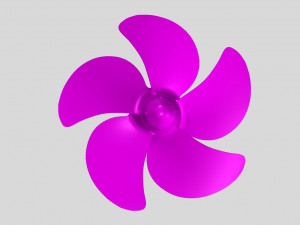 nurbs 5 blade propeller of azipod 3D Model