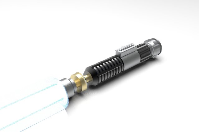 nurbs obi-wan kenobis lightsaber episode iii Model 3D .c4d .max .obj .3ds .fbx .stl .blend 