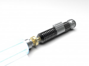 nurbs obi-wan kenobis lightsaber episode iii 3D 모델