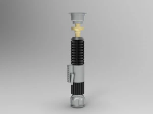 nurbs obi-wan kenobis lightsaber episode iii 3D Model