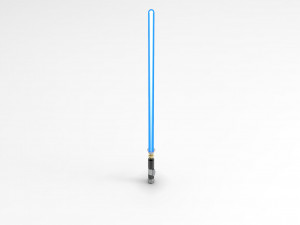 nurbs obi-wan kenobis lightsaber episode iii Model 3D