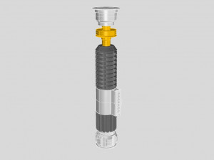nurbs obi-wan kenobis lightsaber episode iii Model 3D