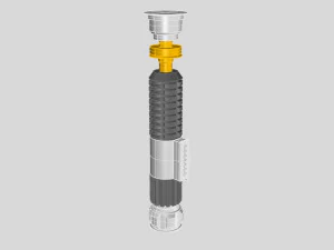 nurbs obi-wan kenobis lightsaber episode iii 3D Model