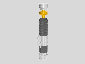 nurbs obi-wan kenobis lightsaber episode iii 3D Model
