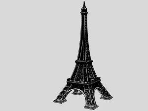 Eiffeltoren voor 3D-print 3D printmodel