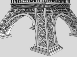 Eiffeltoren voor 3D-print 3D printmodel
