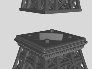 Eiffeltoren voor 3D-print 3D printmodel