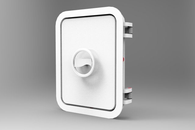 nurbs watertight hatch included inner parts 3D 模型 .c4d .max .obj .3ds .fbx .stl .blend 