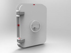 nurbs watertight hatch included inner parts 3D 模型