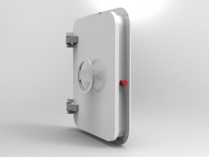 nurbs watertight hatch included inner parts 3D 模型