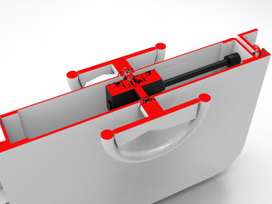 nurbs watertight hatch included inner parts 3D 模型