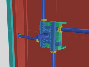 nurbs watertight hatch included inner parts 3D 模型