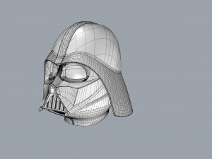 nurbs darth vader helmet for 3d print 3D Model