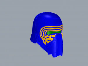 nurbs kylo ren helmet 3D Model