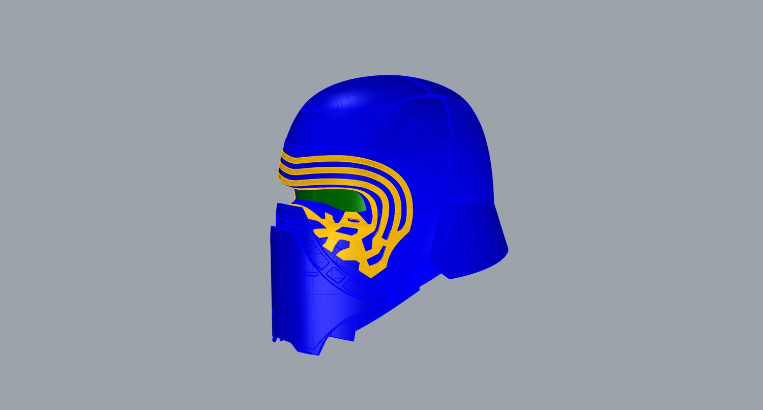 Nurbs Kylo Ren Helmet 3d Model In Other 3dexport