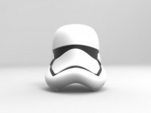 nurbs new order stormtrooper helmet 3D Model