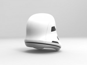 nurbs new order stormtrooper helmet 3D Model