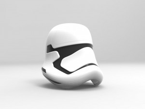 nurbs new order stormtrooper helmet 3D Model