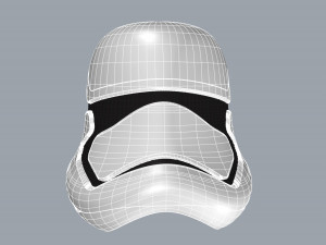 nurbs new order stormtrooper helmet 3D Model