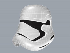 nurbs new order stormtrooper helmet 3D Model
